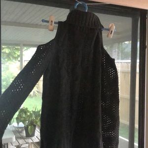 Grey cowl neck sweater